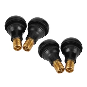 4X For Lawn Mower Garden Tractor Rubber Short Snap-In Tire Wheel Valve Stems - Picture 1 of 5