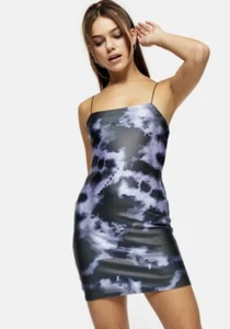 Women’s Girls Top shop Size 12 Top shop Galaxy Tie Dye Print Dress String Strap - Picture 1 of 5