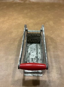 Vintage kleiner Wunder Pommes Frites Kartoffelschneider Edelstahl roter Griff - Bild 1 von 4