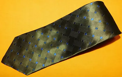 CORBATA LES COPAINS CUADRADA VERDE/AZUL - NUEVA SIN ETIQUETAS - CORBATAS - ROPA PARA EL CUELLO - CORBATAS DE DISEÑADOR. Foto 1 de 3