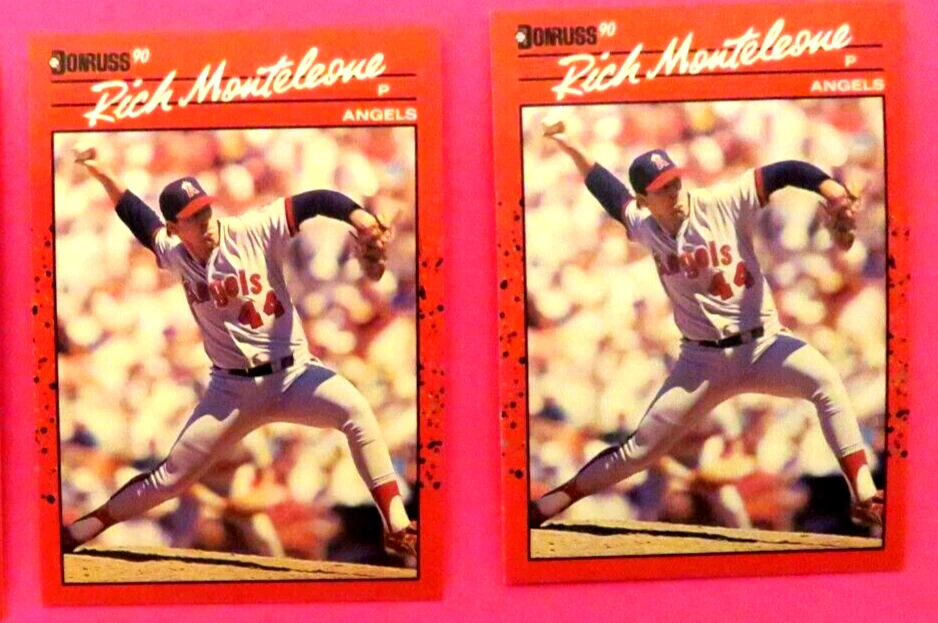 2 - 1990 Donruss, California Angels - RICH MONTELEONE - Image 1 of 1