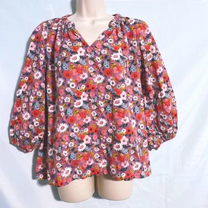 Dip Cute Purple Floral Top Size 2X - Picture 1 of 3