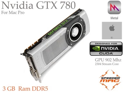  GTX 780 3GB DDR5 Bootscreen Apple Mac Pro, Monterey  Mojave Tahoé - Immagine 1 di 4