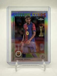 Topps Chrome Future Stars Refractor Lamine Yamal FC Barcelona #27 2024-25 UEFA - Imagen 1 de 2