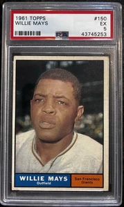 1961 Topps Willie Mays #150 Giants PSA 5 - Picture 1 of 2