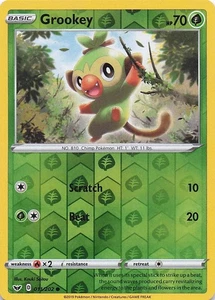 Grookey (011) Common Reverse Holo SWSH01: Sword & Shield Base Set 011/202 NM - Picture 1 of 2