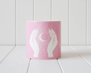 Pink Boho Balance Garden Pot - Mystic Jazz Hands - 14 x 14 cm - Picture 1 of 1