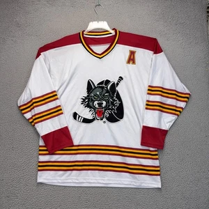 Chicago Wolves Hockey Trikot Large weiß rot 25th Anniversary gesticktes Logo - Bild 1 von 11