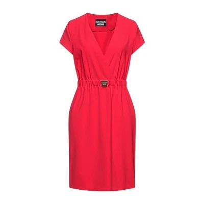 Mini vestido vermelho Moschino Boutique novo com etiquetas $698 - Imagem 1 de 4