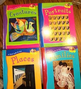 Set of 4 A FIRST LOOK AT ART Books - Adventures in Art - HC - NEW! - Imagen 1 de 4