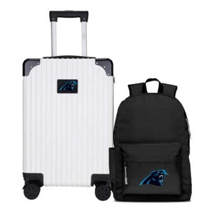 Carolina Panthers Carry-On Hardcase Spinner Luggage and Backpack Set - Picture 1 of 4