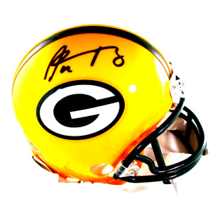 Aaron Rodgers / Autographed Green Bay Packers Riddell Mini Helmet / Steiner