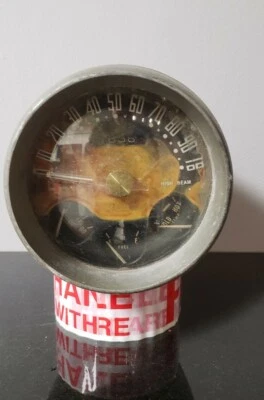 Nash 600 1949 UNISCOPE Gauge Pod cuadro de instrumentos velocímetro 100 mph fabricante de equipos originales Foto 1 de 4