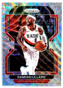 2021-22 Panini Prizm Basketball Silver Wave #116 Damian Lillard - Picture 1 of 2
