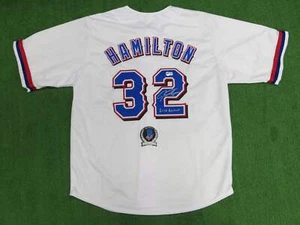 JOSH HAMILTON TEXAS RANGERS SIGNED WHITE JERSEY size XL w/ALMVP BAS COA - Picture 1 of 5