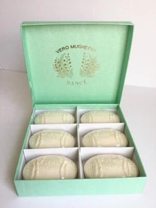 NEW RANCE FRANCE 6 PC MUGHETTO  LILY OF VALLEY SOAP GIFT BOX - Picture 1 of 6