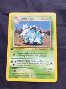 Pokemon Cards: 1st Edition Jungle Uncommon: Nidorina 40/64