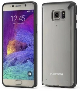 PureGear Slim Shell Case for Samsung Galaxy Note 5, Clear/Black - Picture 1 of 8