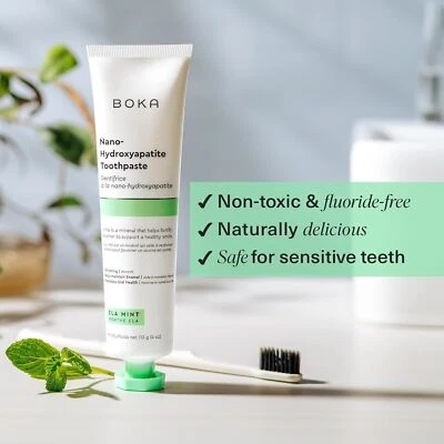 BRANDED 1-2PCS Boka Nano-Hydroxyapatite Toothpaste Ela Mint Toothpaste Sensitive 113g