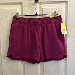 NWT All in Motion Girls Purple Drawstring Shorts XL 14-16 Lightweight Comfy - Picture 1 of 21