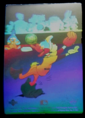 Upper Deck Looney Tunes Comic Ball Daffy Duck hologram, 1990 Seattle Mariners - Image 1 of 4