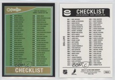 2010-11 O-Pee-Chee Black Rainbow Retro /100 Checklist Cards 301-400 #499