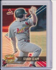 STUBBY CLAPP 2001 BOWMAN'S BEST ROOKIE CARD RC 2156/2999