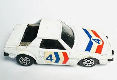 Vintage 1979 Diecast Corgi Juniors Fiat X1/9 Great Britain Race Car #4 Decals - Image 1 of 4