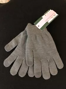 guanti in maglia elasticizzata grigio scuro taglia unica nuovi - Foto 1 di 4