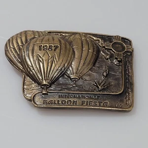 Fibbia per cintura Albuquerque International 1987 Balloon Fiesta limitata... (SS) - Foto 1 di 2