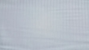 6 1/2" Wide - DRAPERY FABRIC - Winter White Stripe Print - 10 Yards - Picture 1 of 1