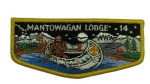 Mantowagan Lodge 14 Hudson-Liberty Council NJ Flap YEL Bdr (LX504) - Picture 1 of 2