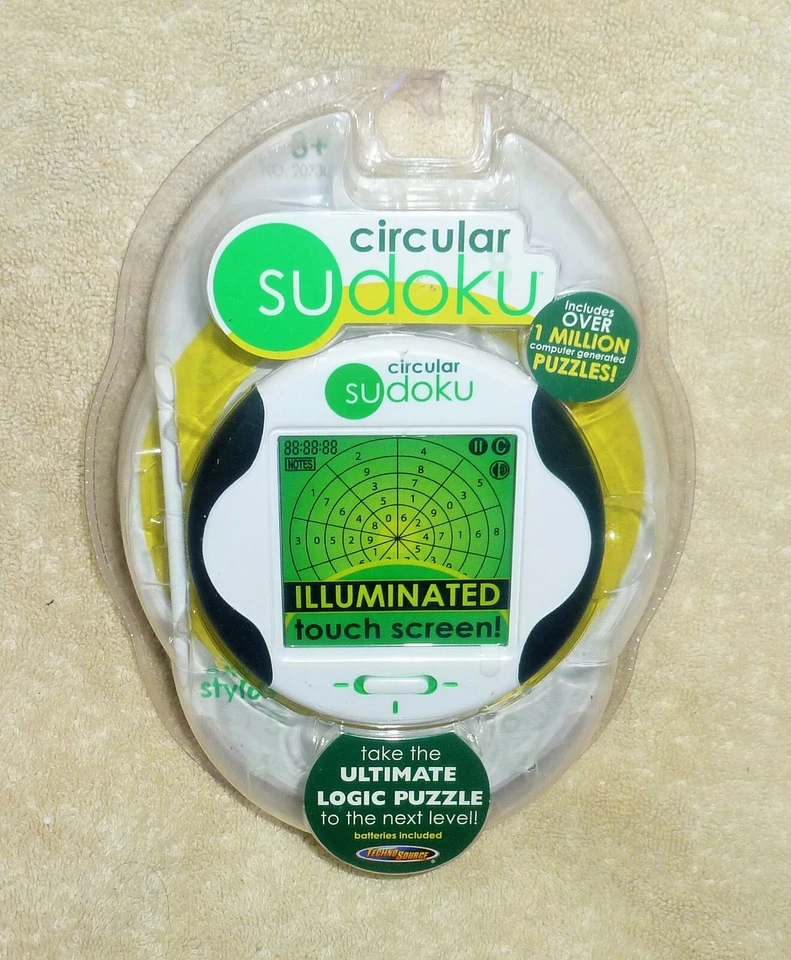 Technosource Circular Sudoku Game Illuminated Touch Screen 20730 NOS