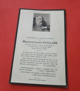 FROMMES BILD TODESBERICHT Herr Louis GUILLIER am 15.02.1936 76. Jahrgang - Bild 1 von 2