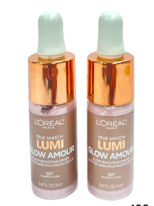 L'oreal True Match Lumi Glow Amour Glow Boosting Drops(0.47fl/14ml/507)Lot Of 2 - Picture 1 of 2