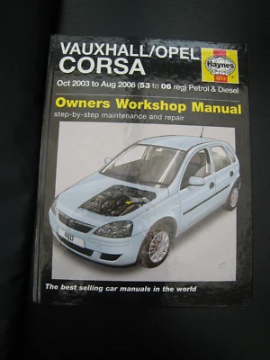 VAUXHALL OPEL CORSA  2003-06 WORKSHOP MANUAL 1.0 1.2 1.4 PETROL 1.3 DIESEL - Image 1 of 4