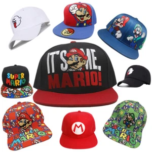 Game Super Mario Bros Baseball Trucker hat cotton Luigi Mario Cap Hip Hop Hat - Picture 1 of 10