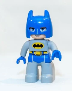 Lego Duplo Figure Batman 10545 No Cape Grey/gray W/Blue Mask Replacement Piece - Picture 1 of 6