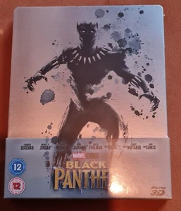 Marvel Black Panther 2D & 3D - Blu-ray Steelbook OOP - Picture 1 of 2