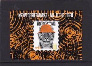 Liechtenstein 2024 - Briefmarke NR. 11 THE TIGER - Fischerhutfarbe: Türkis ** - Picture 1 of 3