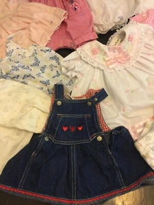 Vintage Baby Girl Size 0-3 Months , 3-6 Months Clothes Lot - Great Lot - EUC! - Picture 1 of 16