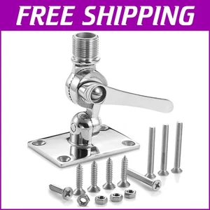 Adjustable Base Mount for Marine VHF Antenna - Corrosion-Resistant Steel - Zdjęcie 1 z 10