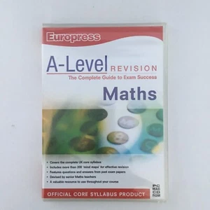 Europress: A-Level Revision Maths (PC/Mac) CD-Rom - Factory Sealed - Picture 1 of 2