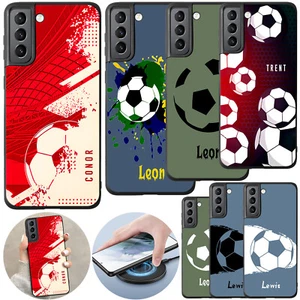 Handy Hülle Personalisiert Name Fußball Cover für Samsung Galaxy A17 A56 A36 A26 - Bild 1 von 44