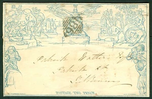 1847 Copertina 2d a Kilkenny annullata con un irlandese '186' di Dublino, datata 24... - Foto 1 di 2