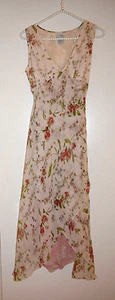 4 Anthropologie Kirschblüten Sakura Seide assymetrisch Lagenlook Kleid - Bild 1 von 8