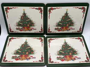 Set Of 8 Princess House Cork & Acrylic Christmas Placemats 7.5” X 8.75” New - Picture 1 of 7