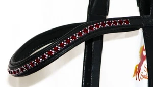 FSS Kristall Stirnband 6 mm BLENDEND BURGUND MERLOT RIOJA Bling gepolstert Kurve V-Form - Bild 1 von 1
