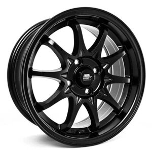 15x7 +35 MST MT04 4x100 Matte Black Wheels (Set of 4) - Picture 1 of 2