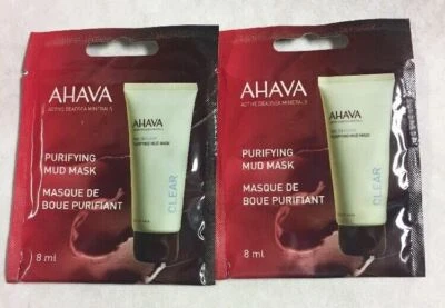 (LOT OF 2) AHAVA Purifying Mud Mask 8ml (x2) - NEW - Image 1 of 2
